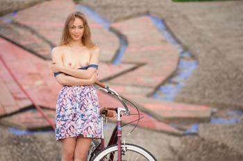 Eugena - redhead teen posing with her bicycleg22i005j4a.jpg